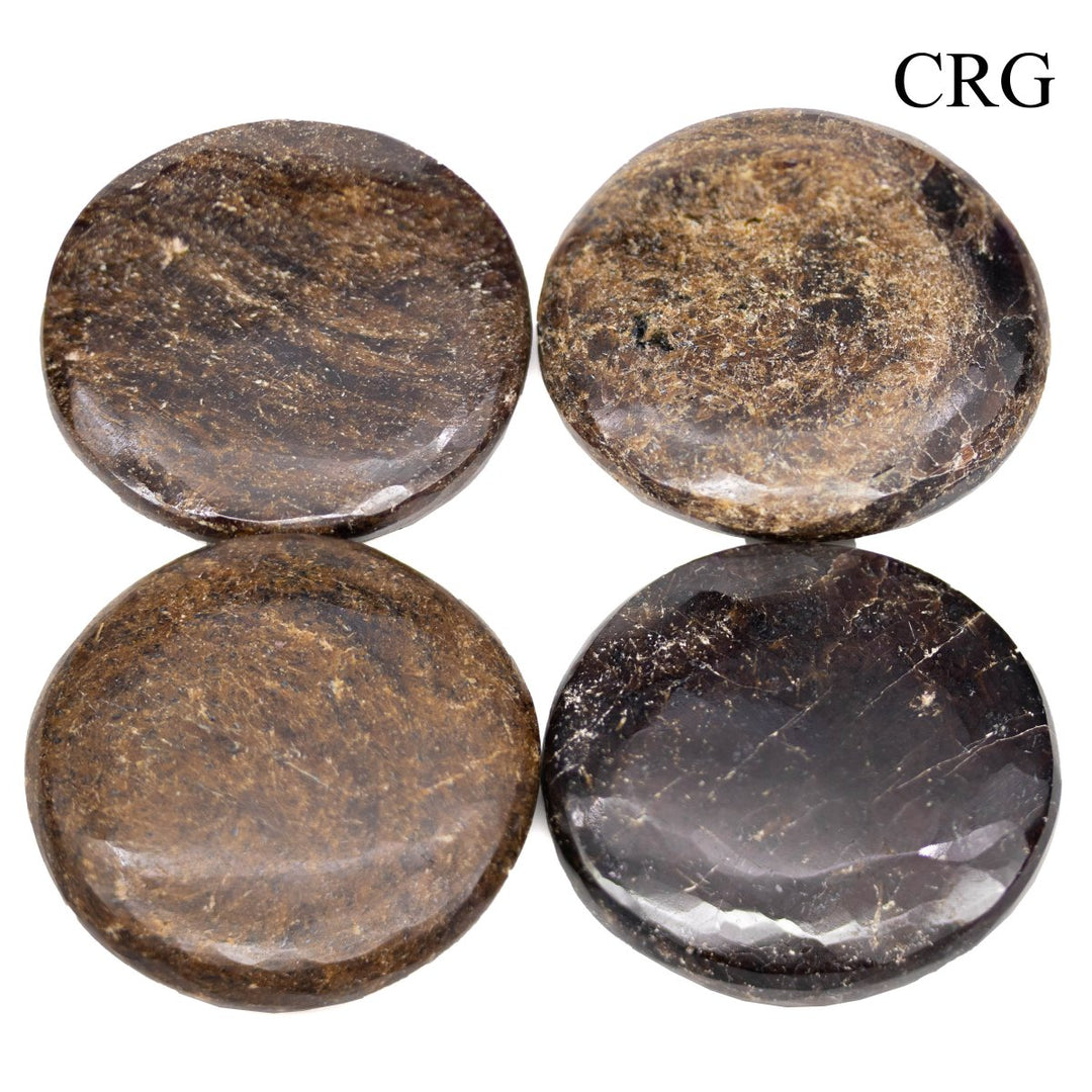 SET OF 4 - Garnet Polished Pocket Stones / 1.5" AVG