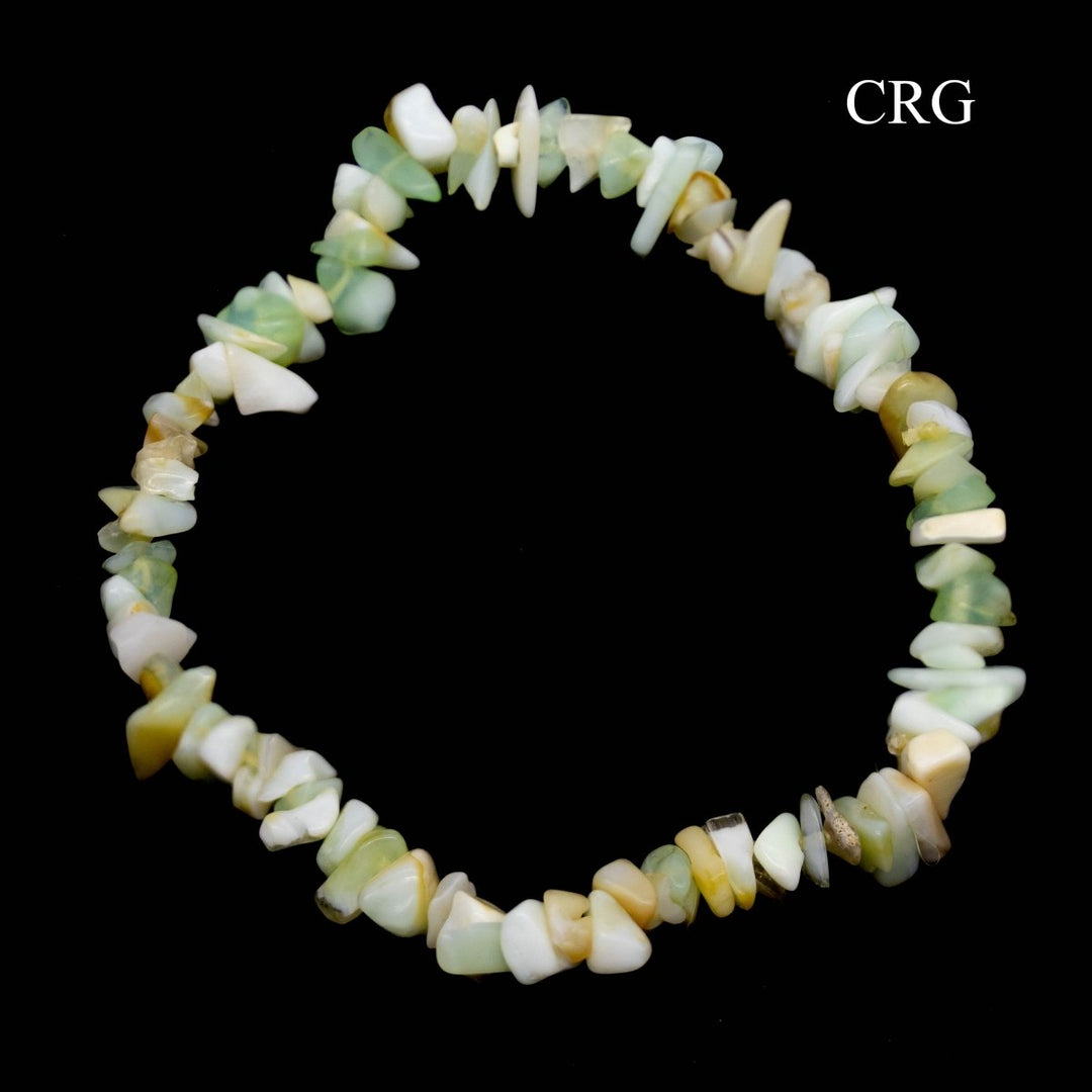 Green Opal Chip Bracelets - 4-7 mm - SET OF 4