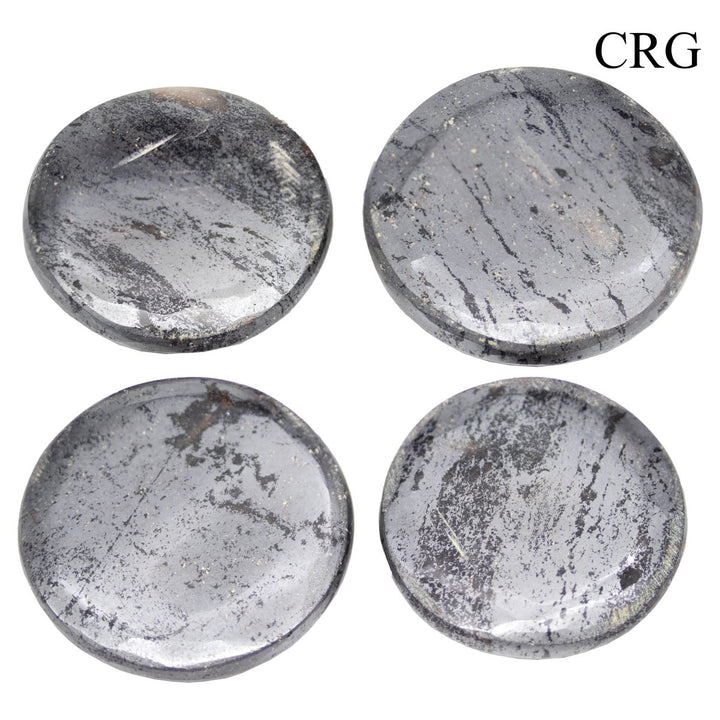 SET OF 4 - Hematite Polished Pocket Stones / 1.5" AVGCrystal River Gems