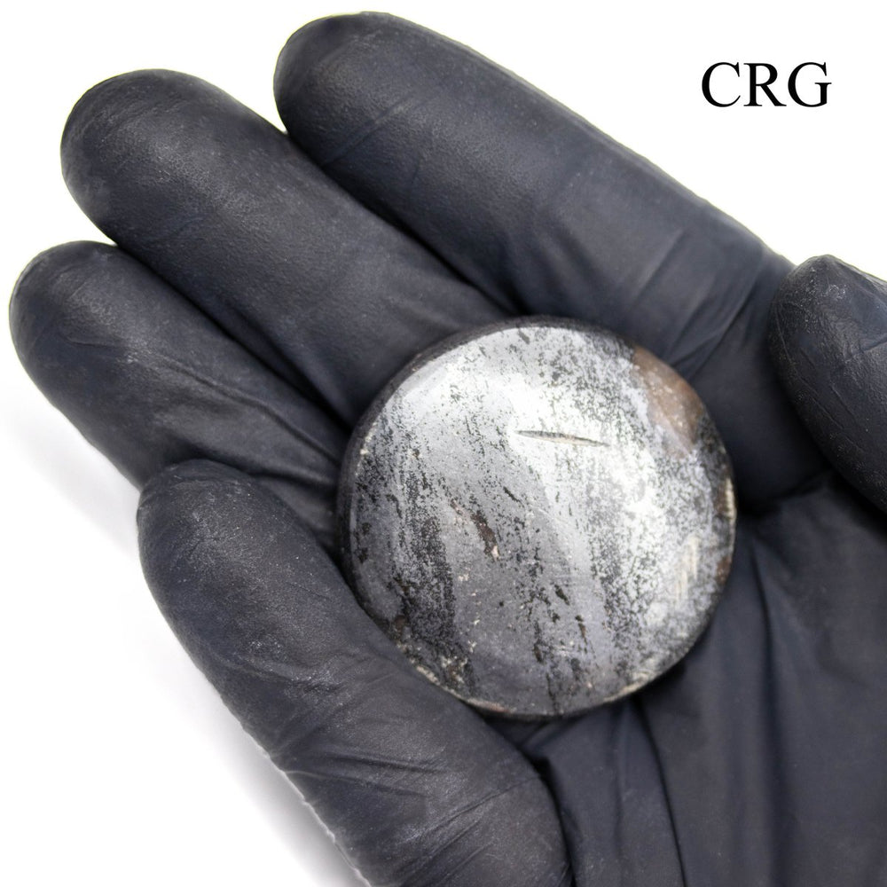 SET OF 4 - Hematite Polished Pocket Stones / 1.5" AVG