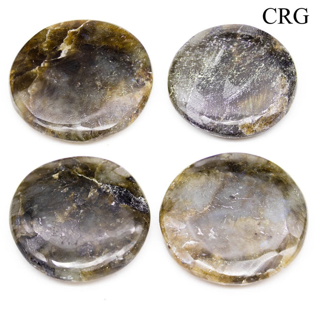 SET OF 4 - Labradorite Polished Pocket Stones / 1.5" AVG - Crystal River Gems