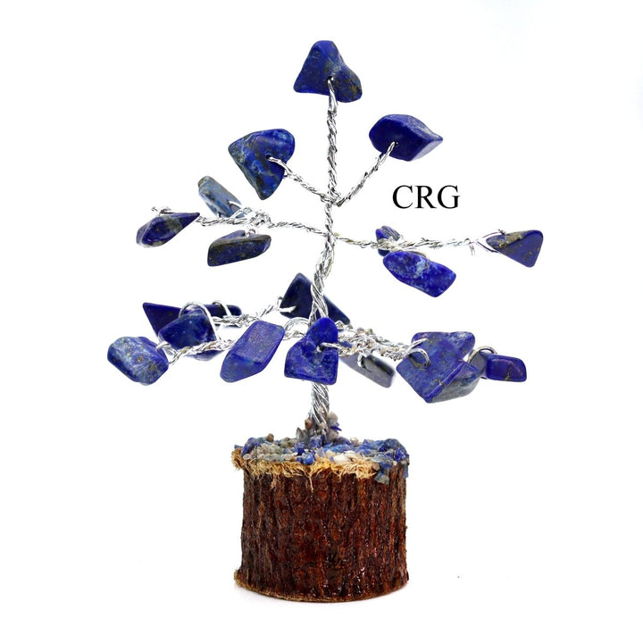 SET OF 4 - Mini Lapis Gemstone Chip Tree / 1 - 2" AVGCrystal River Gems