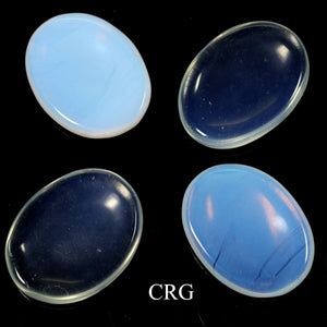 SET OF 4 - Opalite Worry Stones w/ Thumb Indent / 1