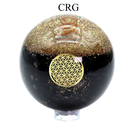 SET OF 4 - Orgonite Gemstone Spheres / 2.5" AVG