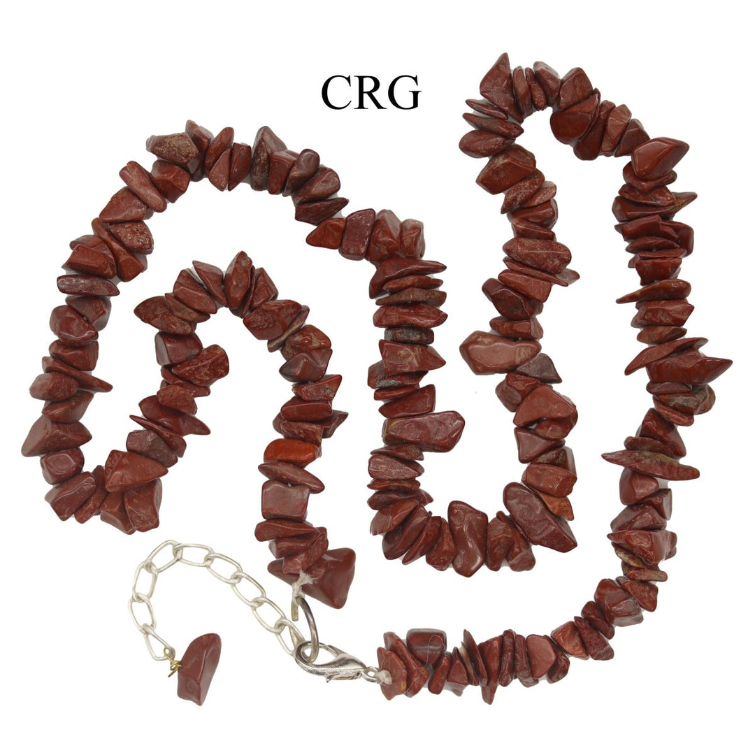 Red Jasper Chip Choker Necklace - 16" - Set of 4