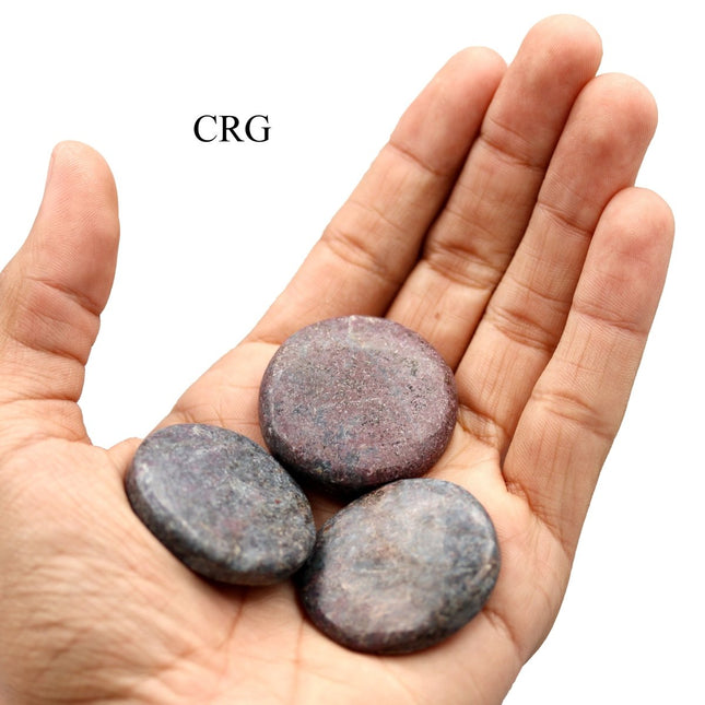 SET OF 4 - Ruby Kyanite Pocket Stones / 1.5" AVG - Crystal River Gems