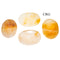 SET OF 4 - Yellow Quartz Worry Stones w/ Thumb Indent / 1" Avg - Crystal River Gems