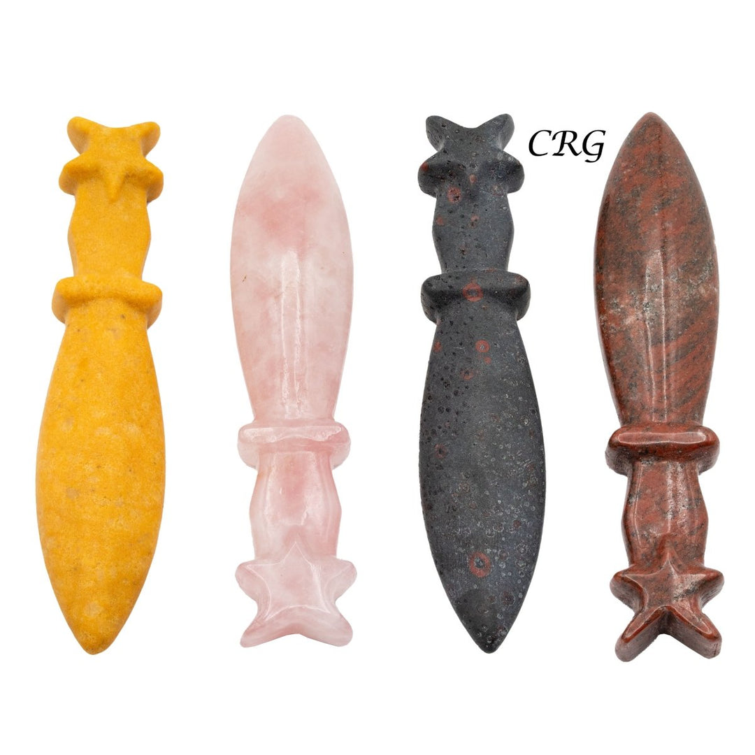 Set of 5 Crystal Knife CarvingCrystal River Gems