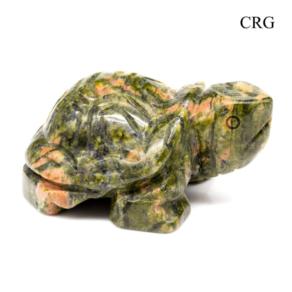 SET OF 8 - Assorted Gemstone Turtles / 50mm AVGCrystal River Gems