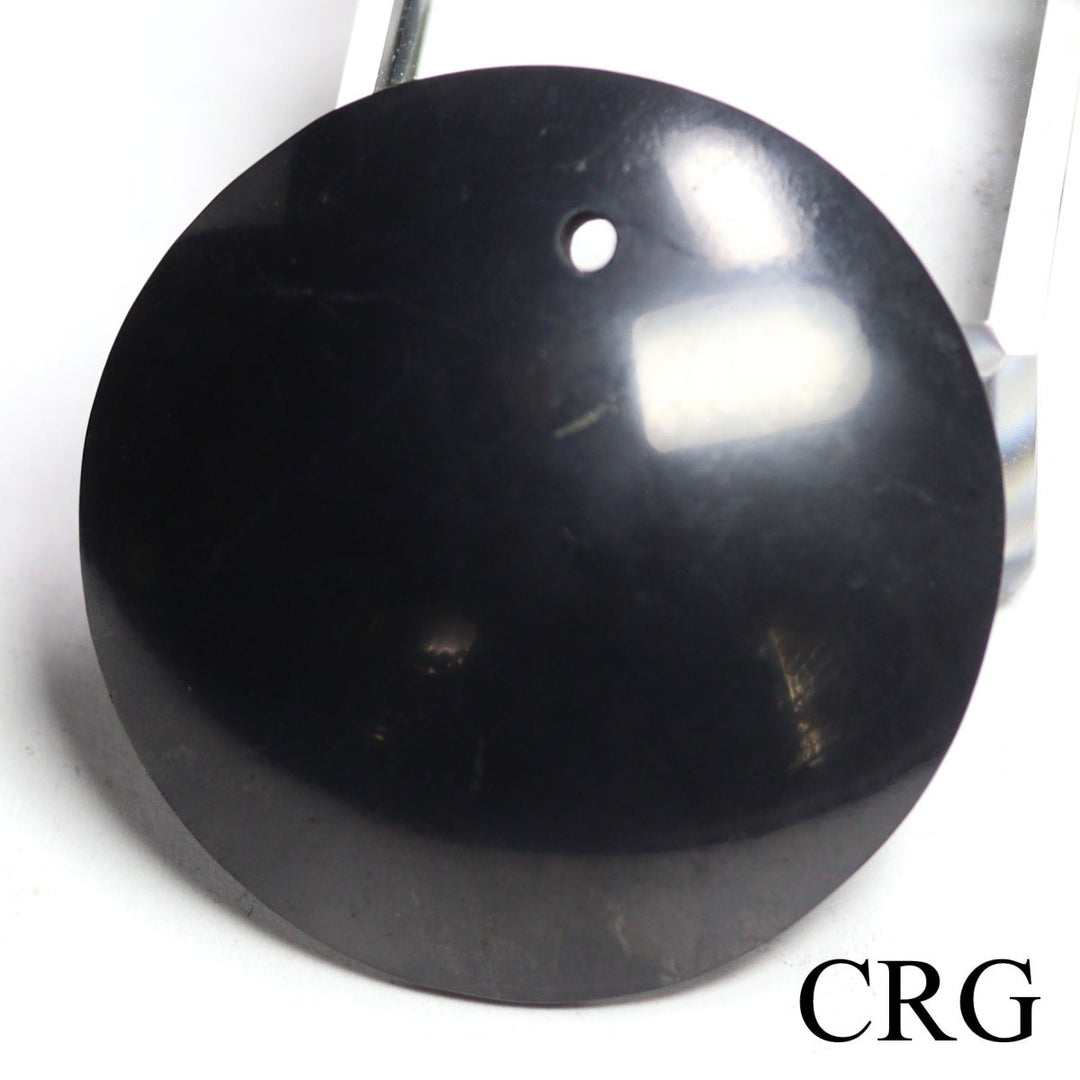 Shungite Puffy Pendants (4 Pieces) Size 40 mm Crystal Jewelry Charms