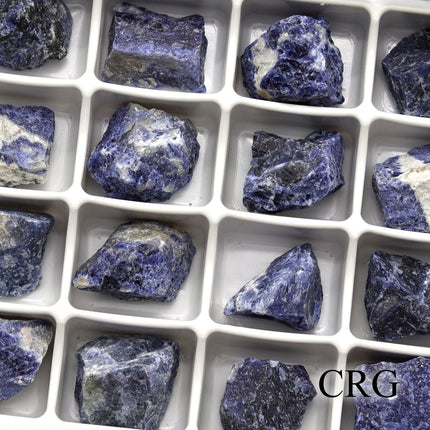 Sodalite Rough Wholesale Flat (24 Pieces) Size 1.2 to 1.5 Inches Raw Rock Crystal Flat