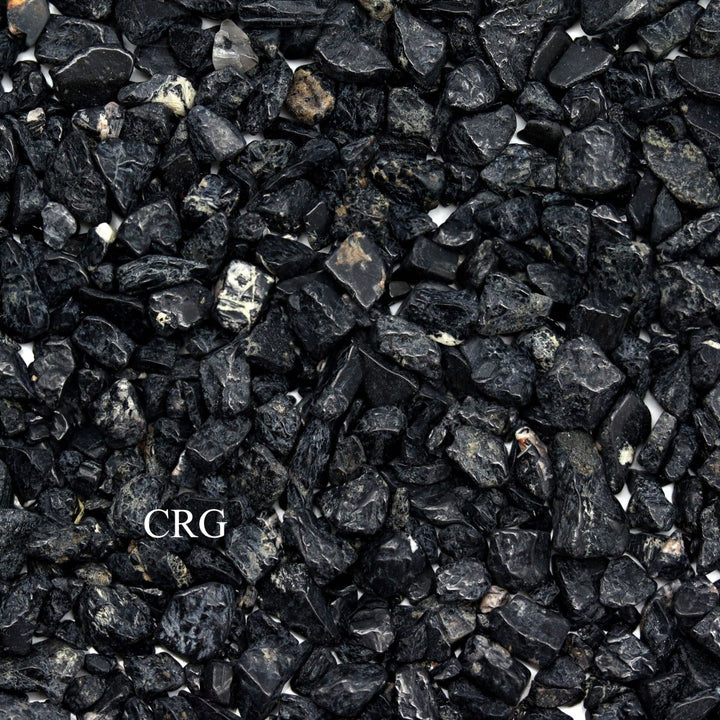 Tumbled Black Tourmaline Confetti Chips / 4-7mm AVG - 1 KILO LOT