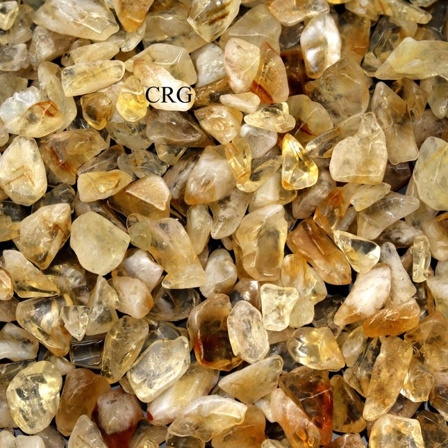Tumbled Citrine Confetti Chips / 4-7mm AVG - 1 KILO LOT - Crystal River Gems