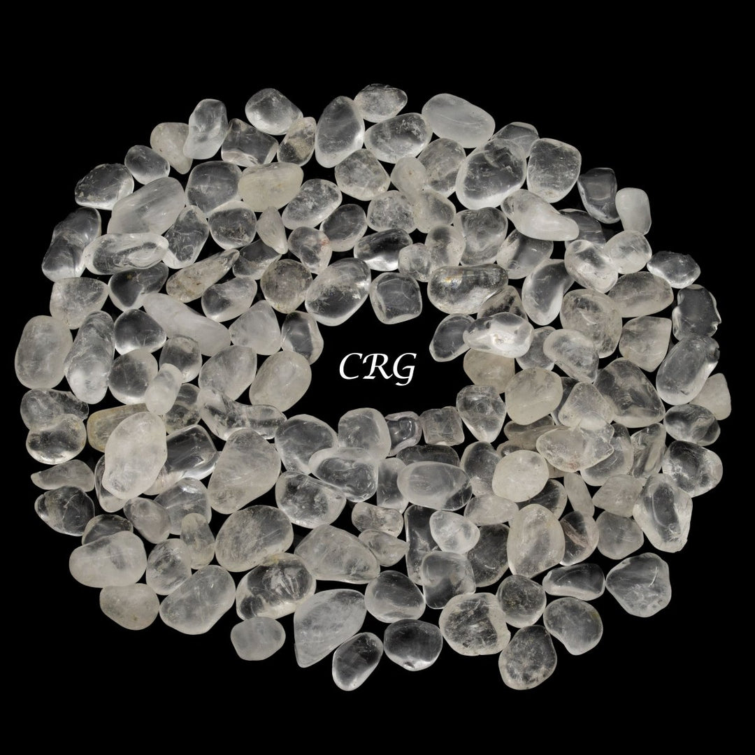 Translucent Riber Quartz Tumbled Clear Quartz Chips - 1 KILO LOT - Crystal River Gems